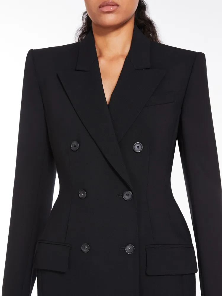 Double-Breasted Long Suit Coat