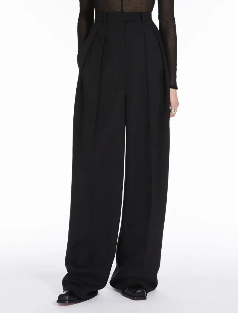 High-Waisted Wide-Leg Trousers