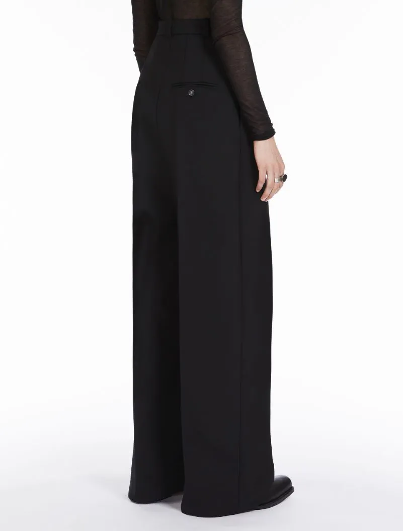 High-Waisted Wide-Leg Trousers