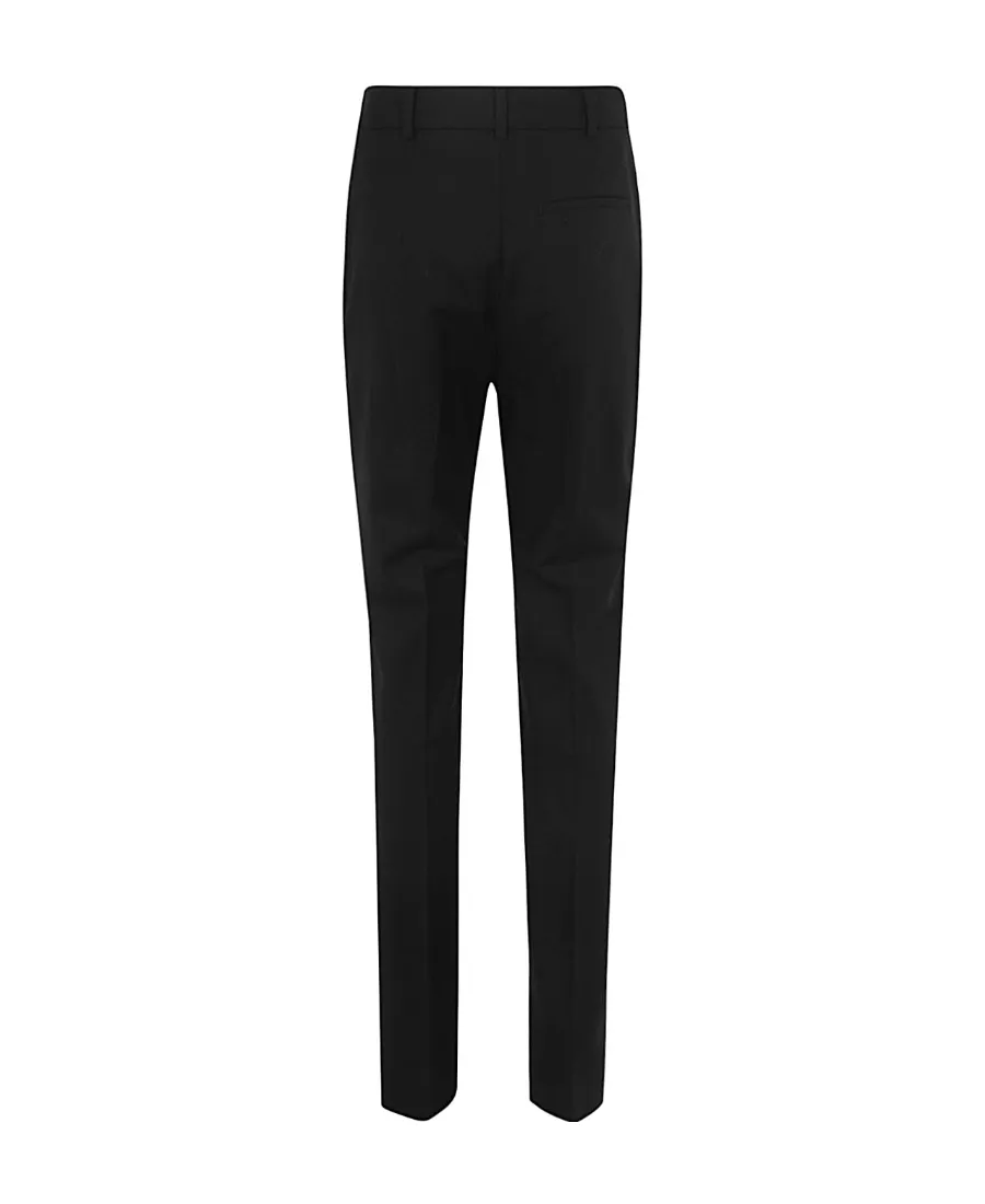Flared Virgin Wool Tailored Trousers