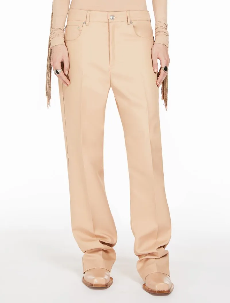 High-Waisted Straight-Leg Trousers