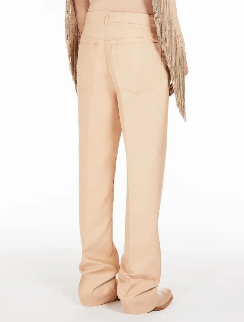High-Waisted Straight-Leg Trousers