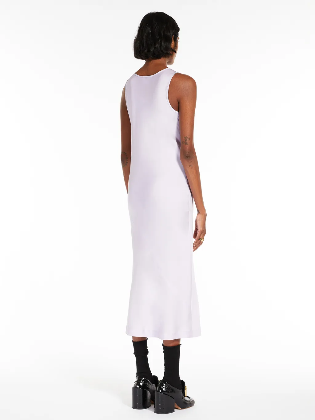 Stretch Silk Sleeveless Dress