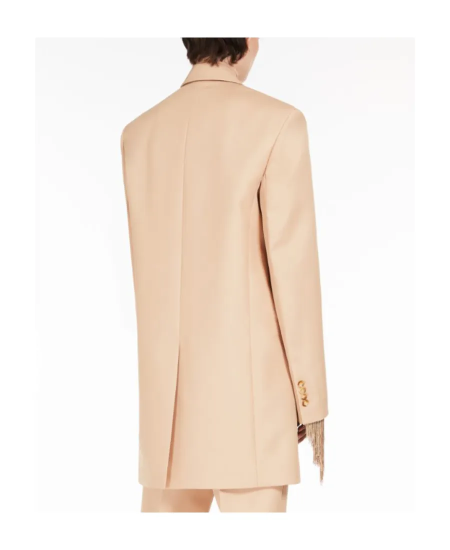 Notched-Lapels Single-Breasted Blazer