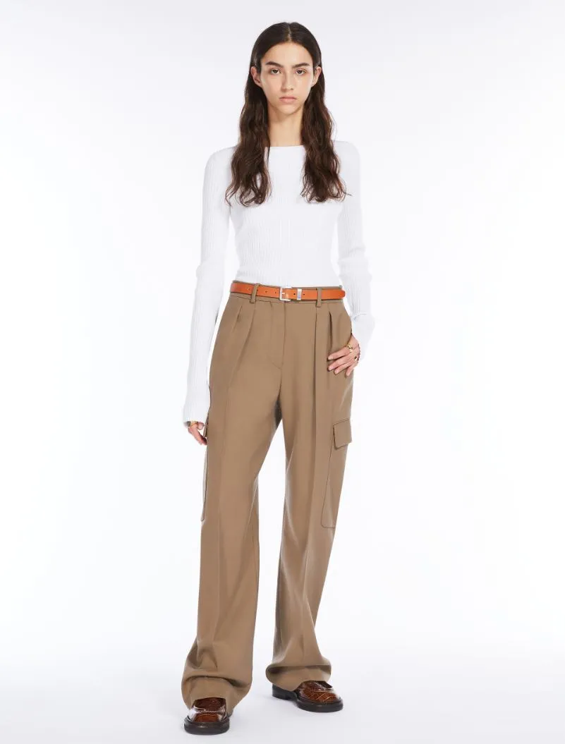 Four-Pocket Palazzo Pants