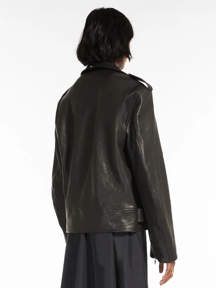 Logo Leather Jacket