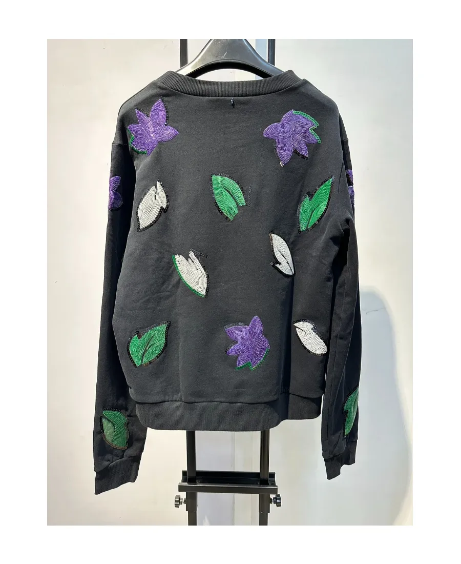 Round-Collar Long-Sleeve Hoodie