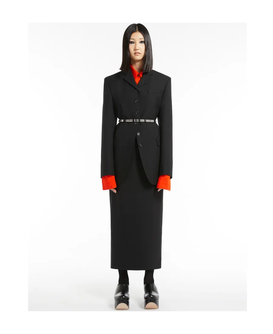 Single-Breasted Wool Blazer