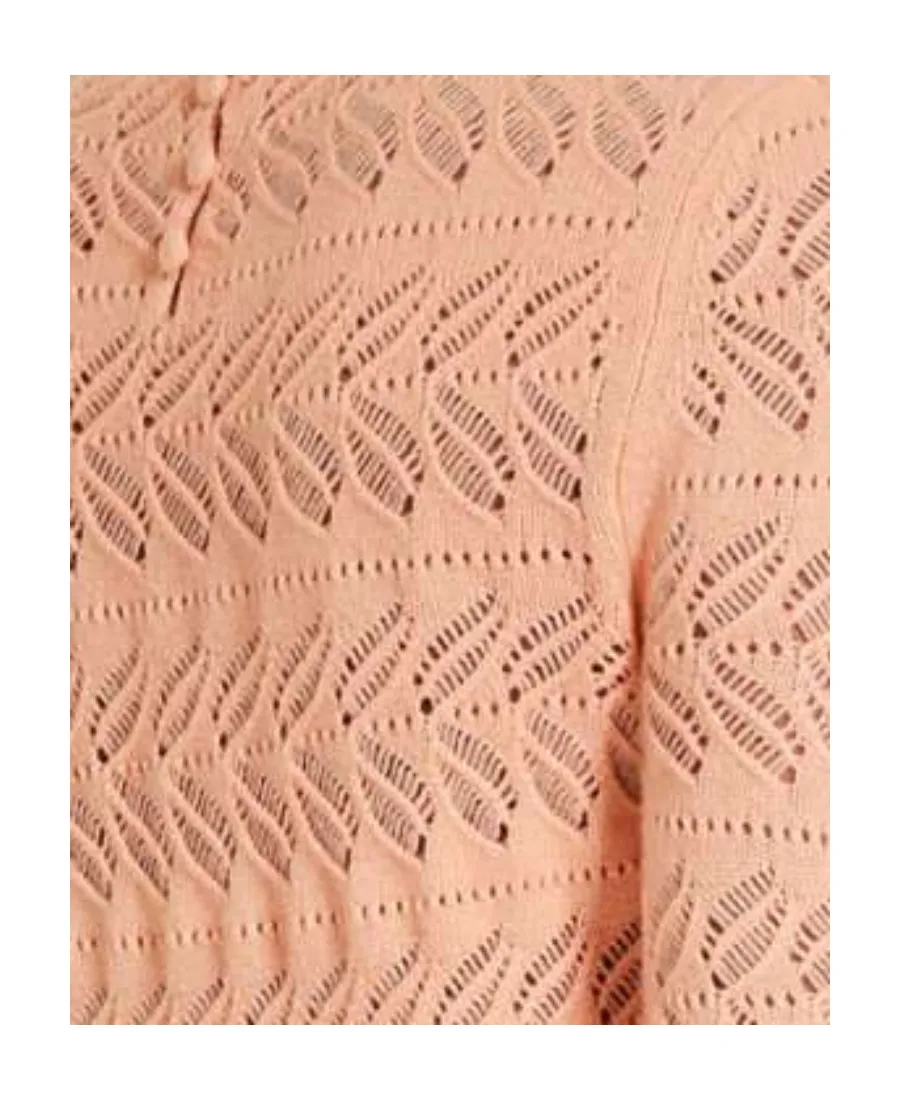 Perforated Crewneck Knitted Jumper