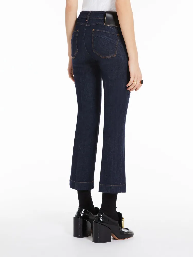 Cropped Low-Rise Bootcut Jeans