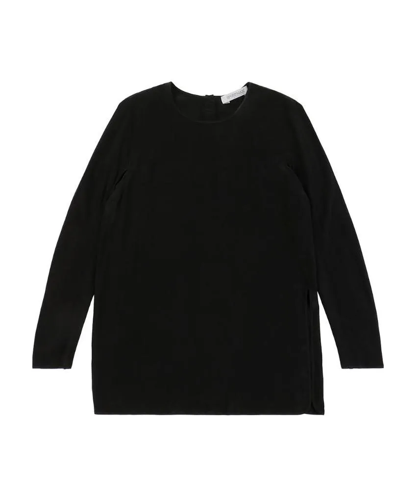 T-Shirt With Round Neck And Long Sleeves