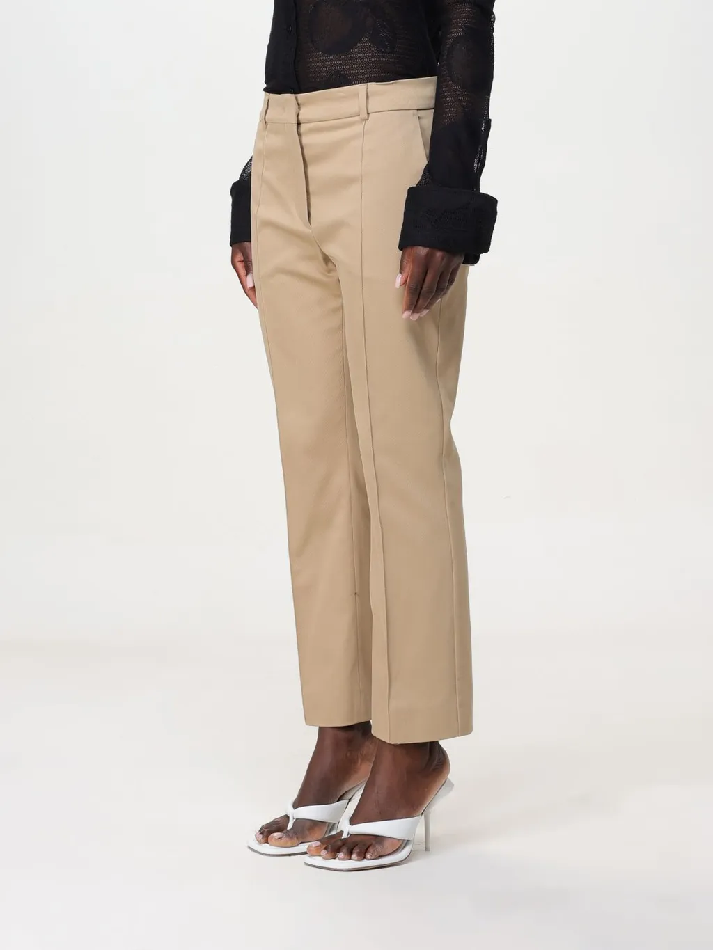 Belt-Loop Casual Pants