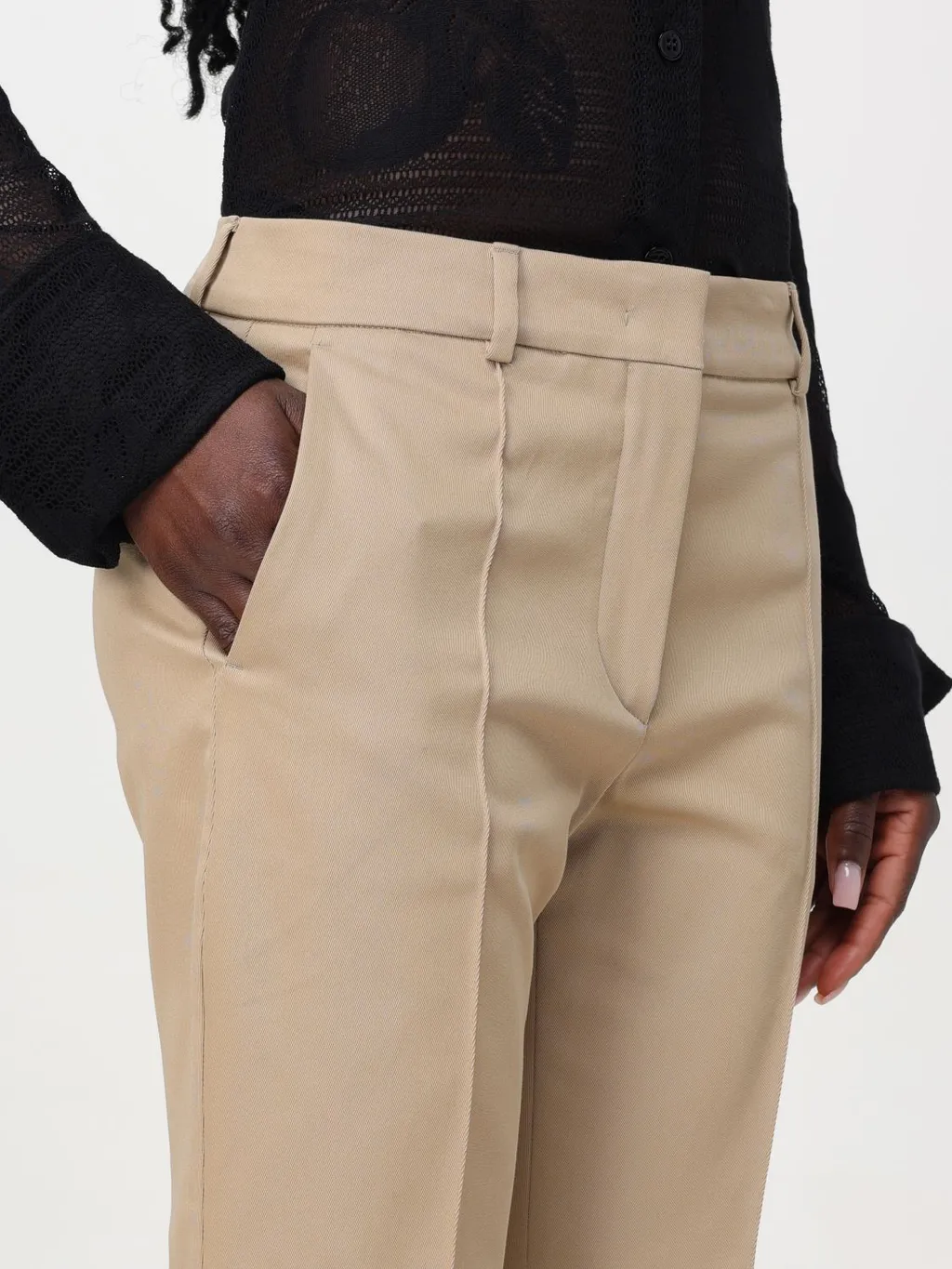 Belt-Loop Casual Pants