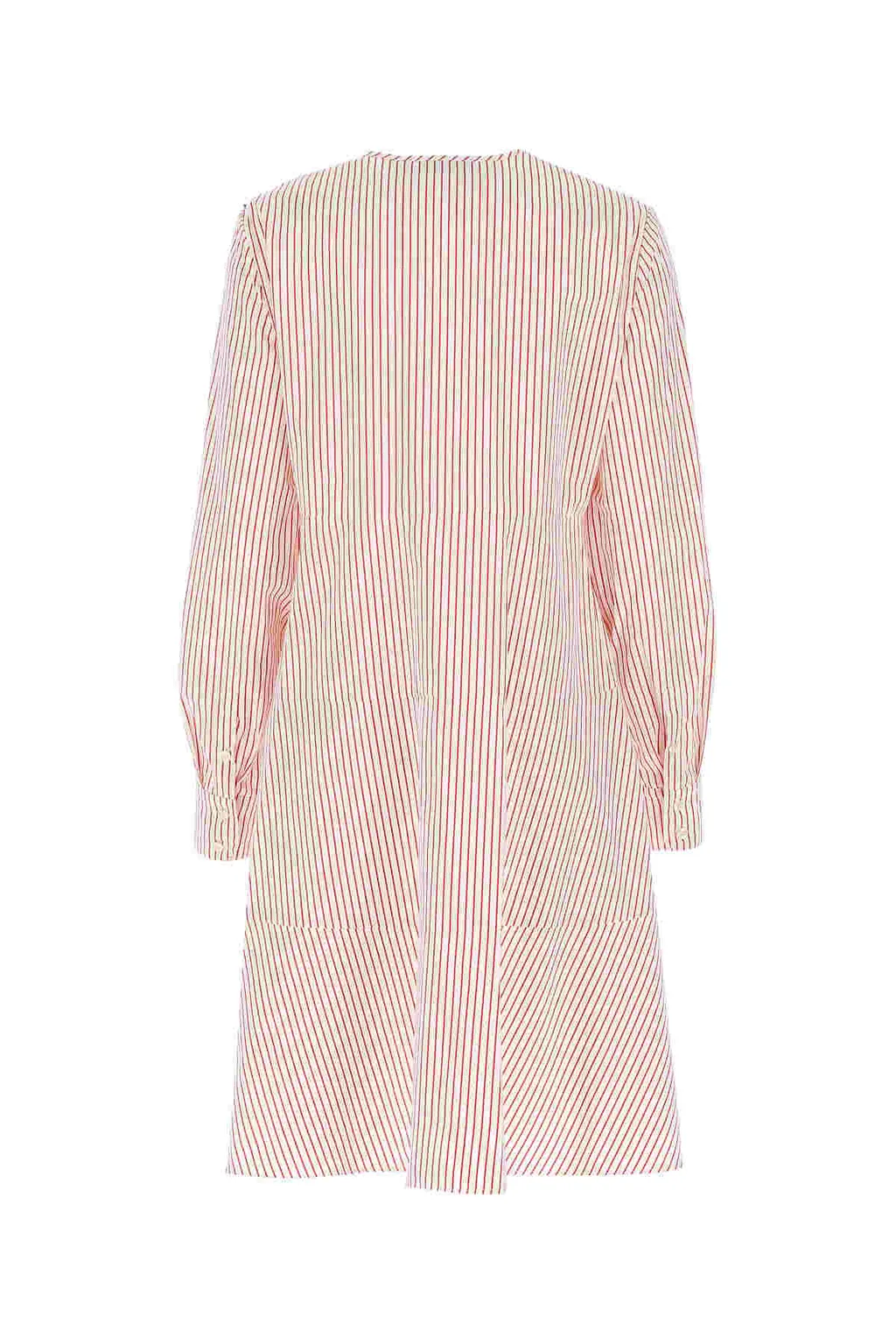 Abbono Striped Round-Necked Dress