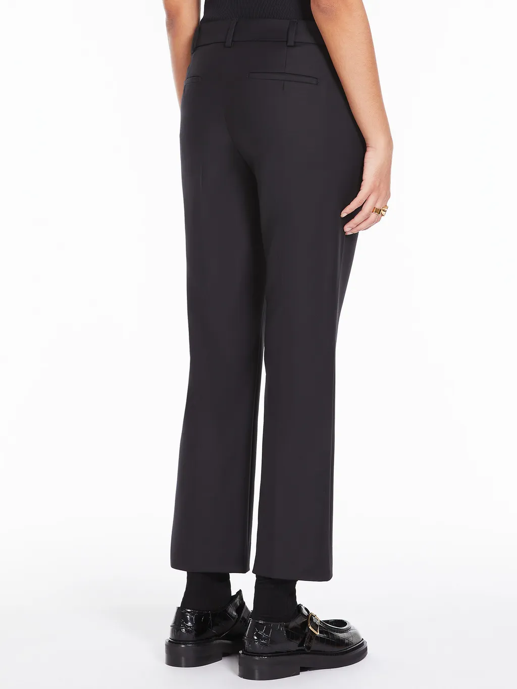 High-Waisted Cropped Trousers