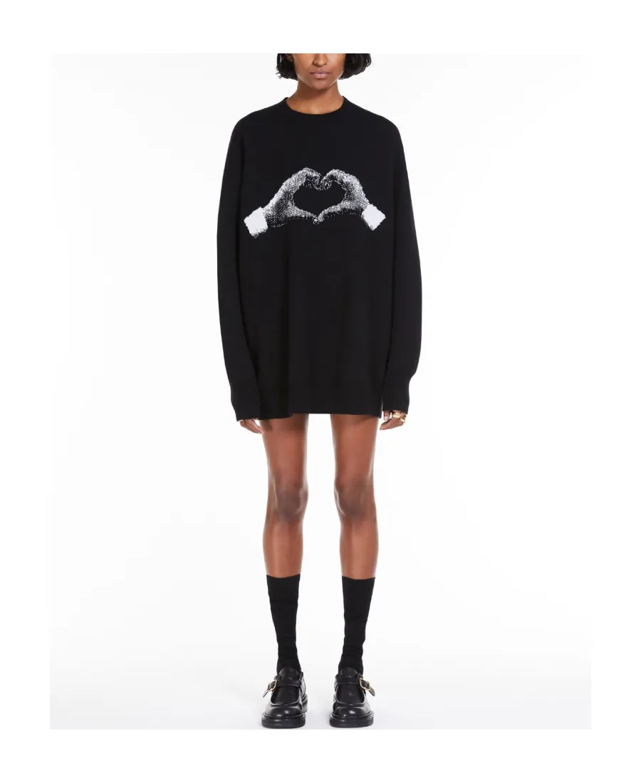 Intarsia-Knit Wool-Blend Jumper Dress