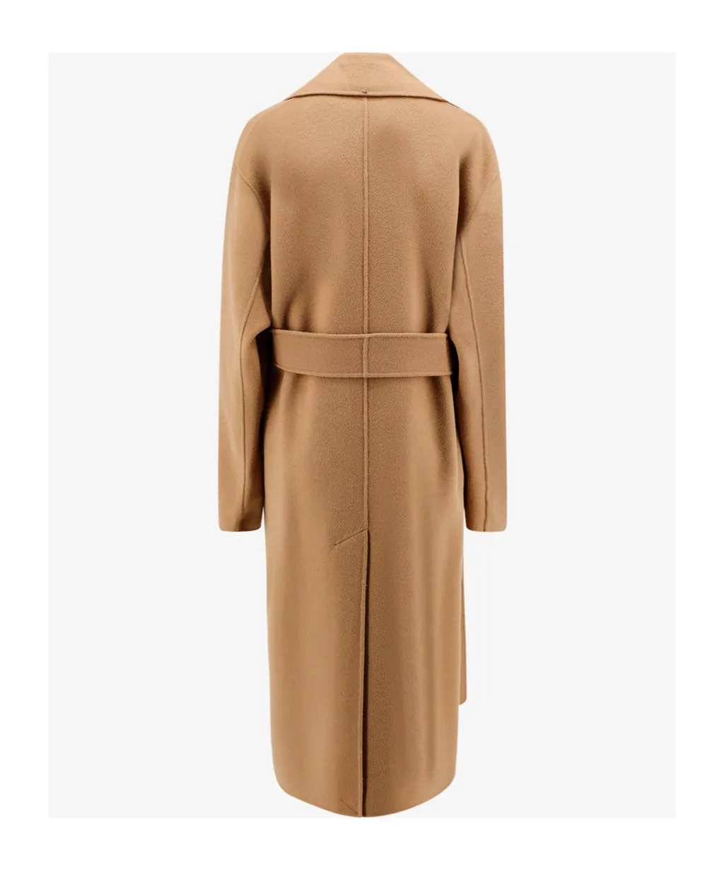 Buttoned Long-Sleeved Coat