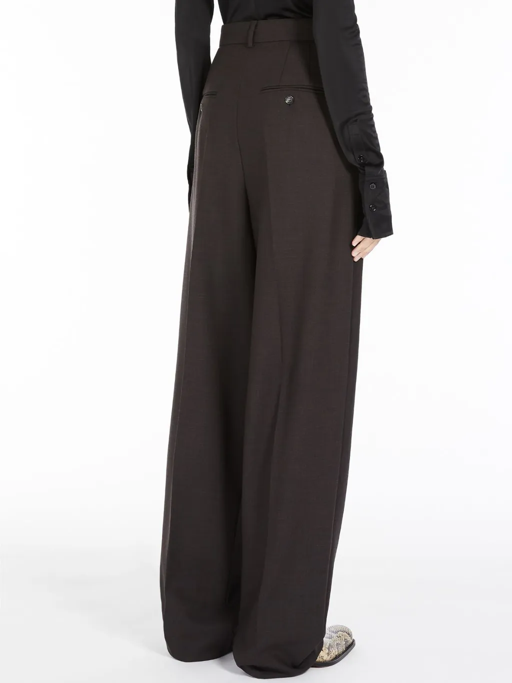 High-Waist Virgin Wool Trousers