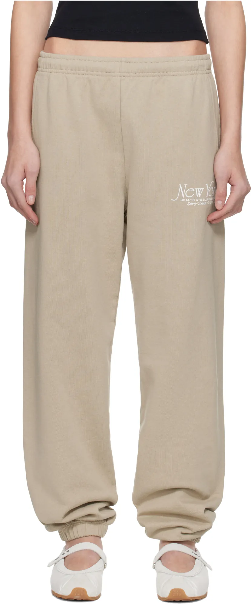 Slogan-Print Track Pants