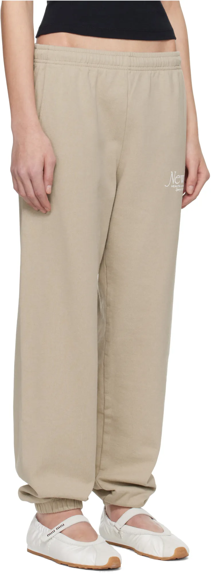 Slogan-Print Track Pants