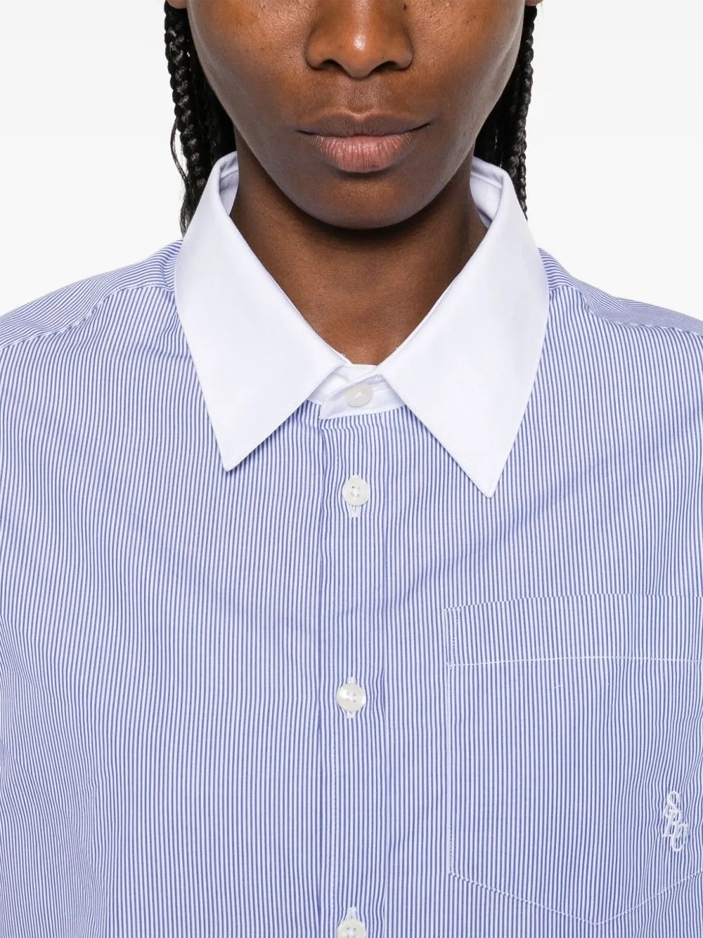 Striped Cropped Shirt
