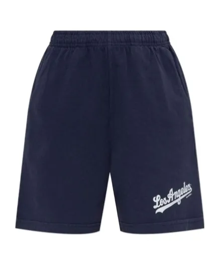 X The La Dodgers Logo Printed Gym Shorts