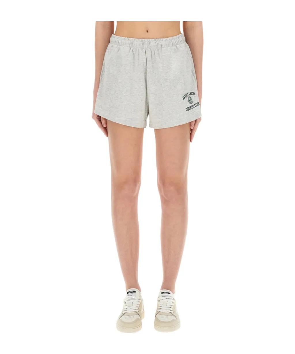 Varsity Crest Logo Printed Shorts