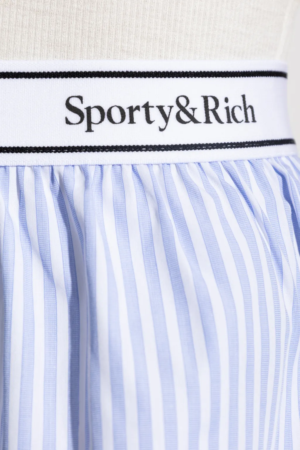 Logo Detailed Striped Shorts