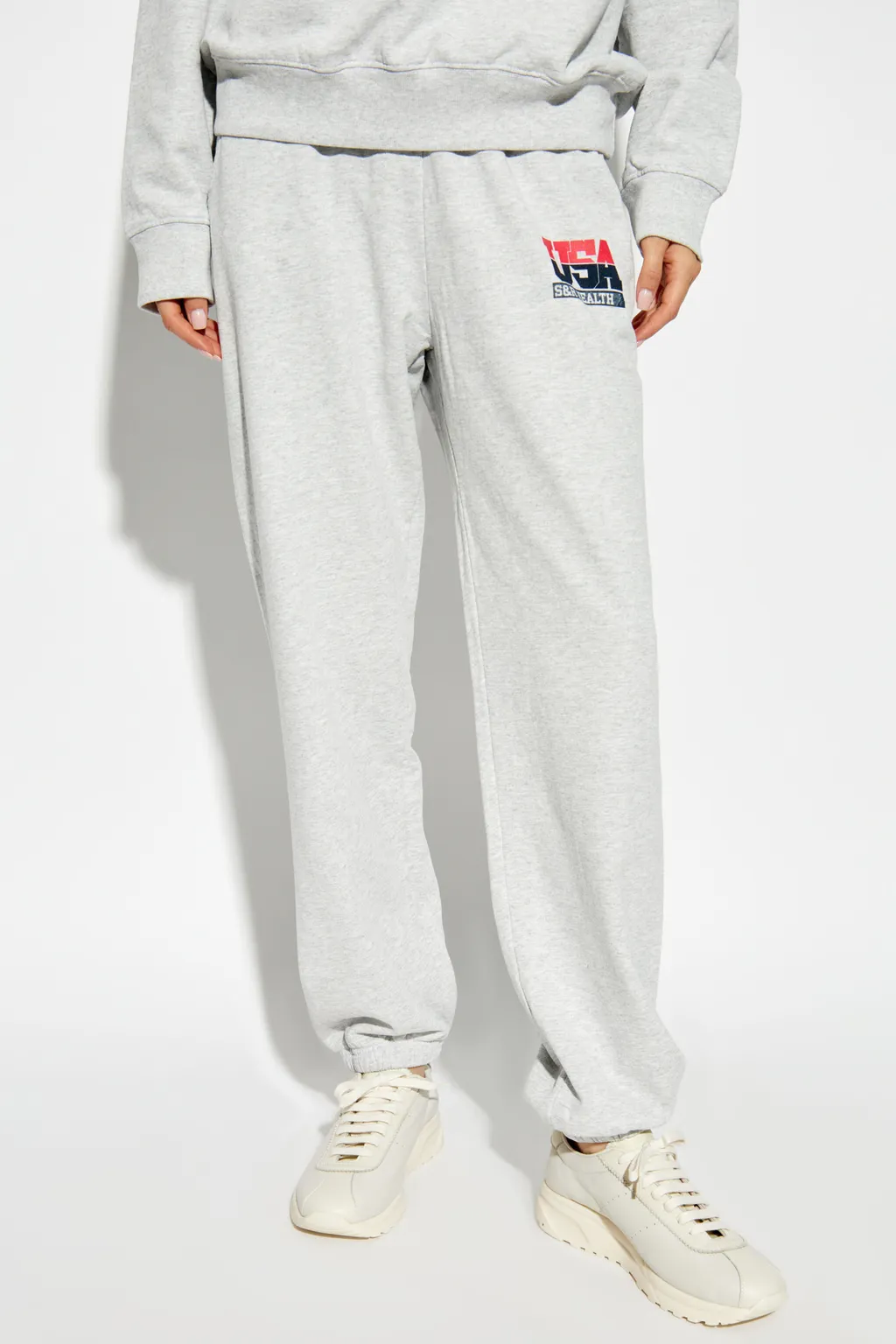 Logo-Print Elasticated Trousers