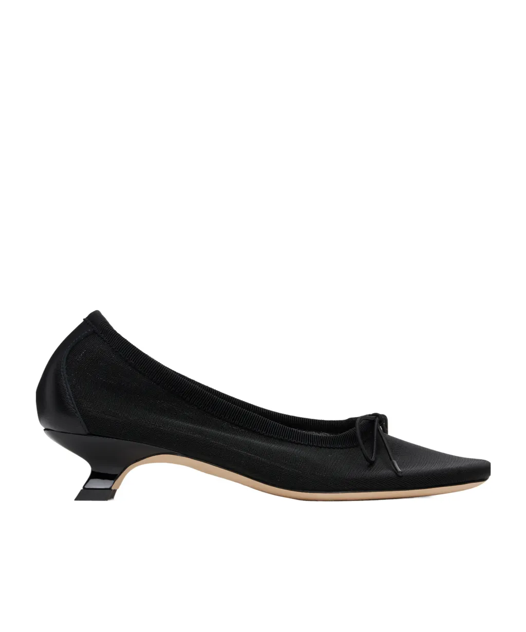 Mesh Ballerina Low Heels