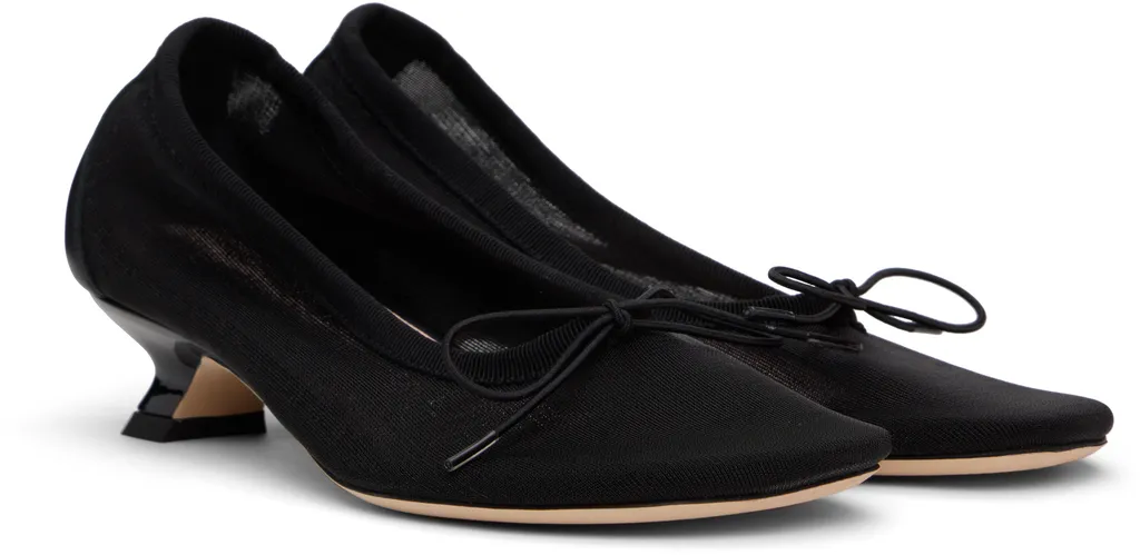Mesh Ballerina Low Heels
