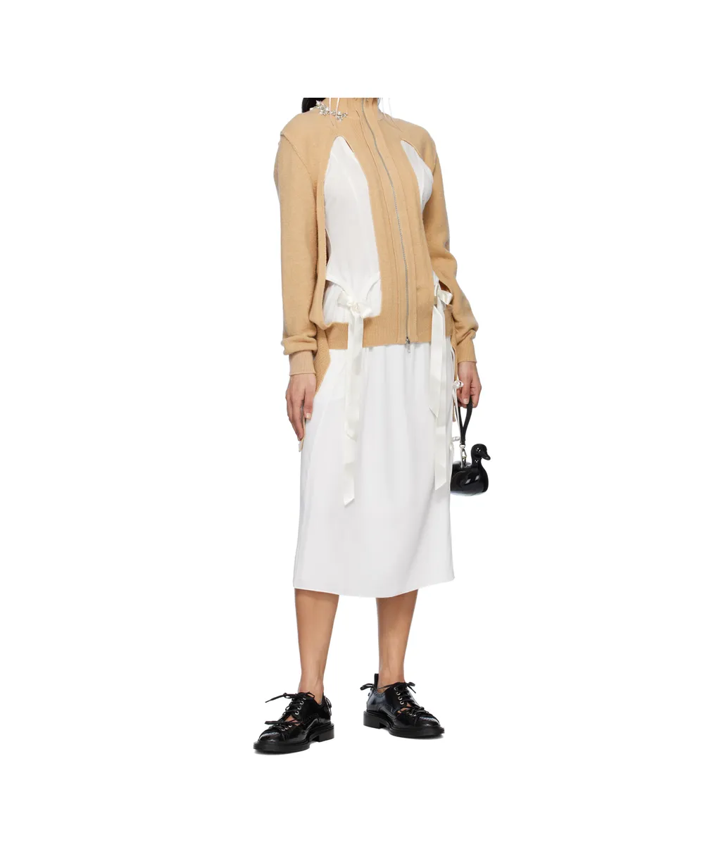 Bow Slit Column Skirt