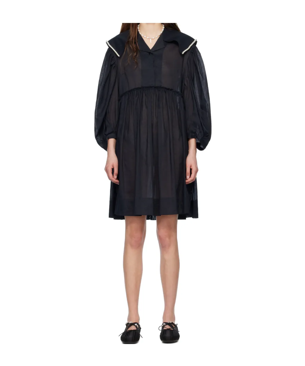 Beaded Sailor Collar Dress