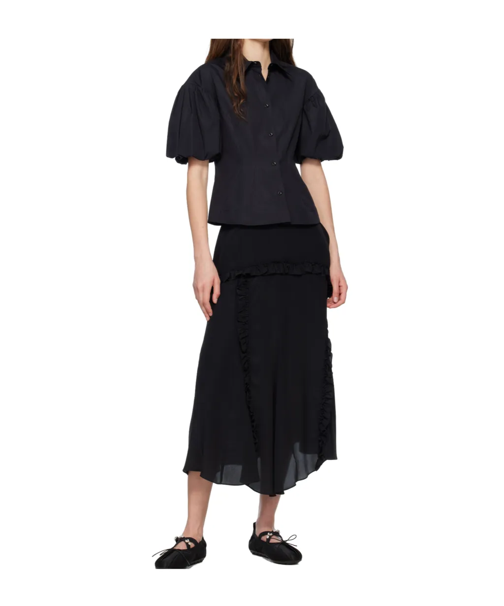 Ruffle Frill Multi-Seam Skirt