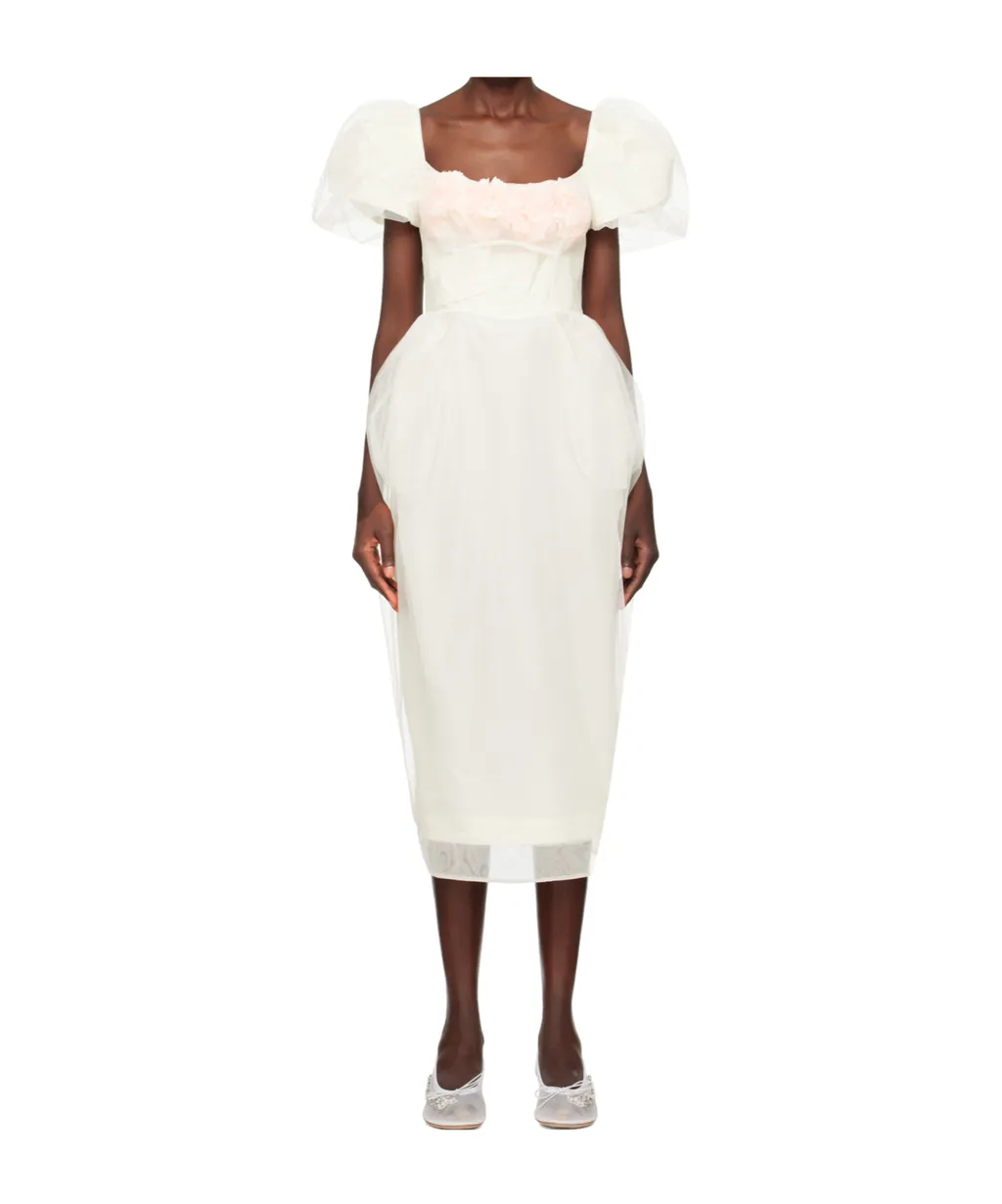 Bust Detail Carnation Dress