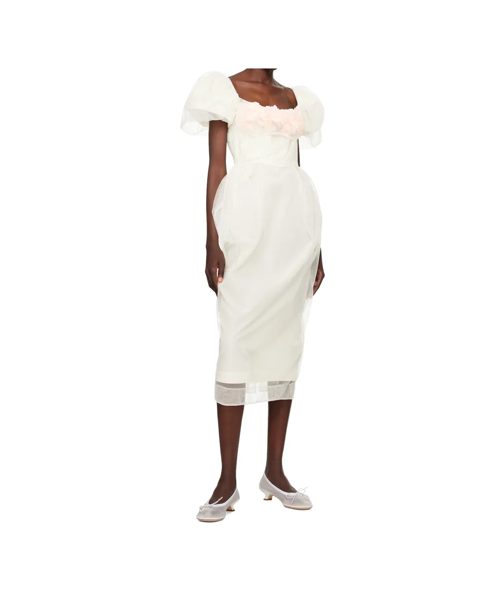 Bust Detail Carnation Dress