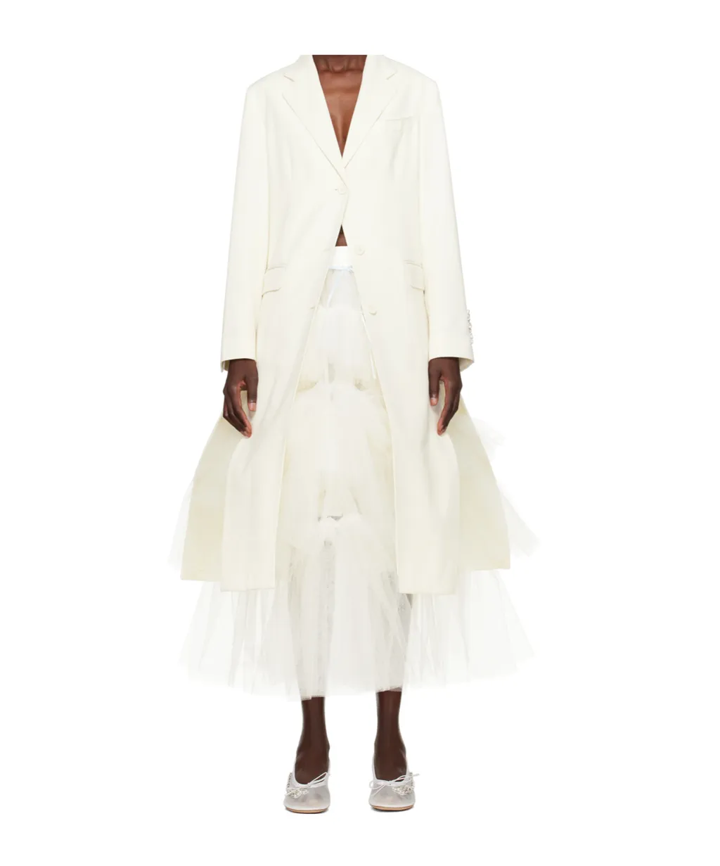 Cut-Out Bow Detail Coat