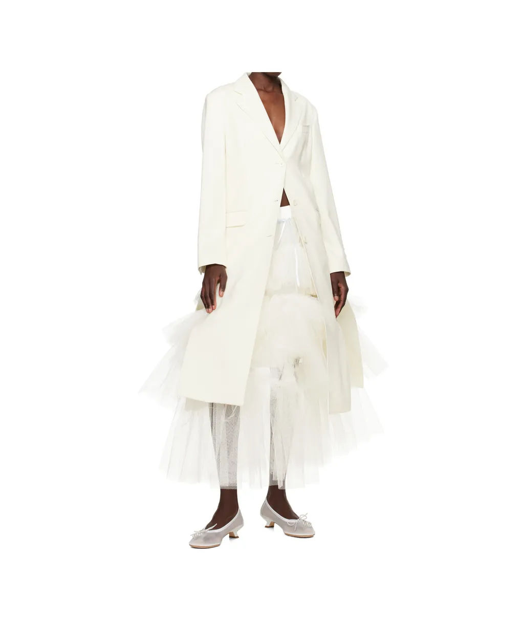 Cut-Out Bow Detail Coat