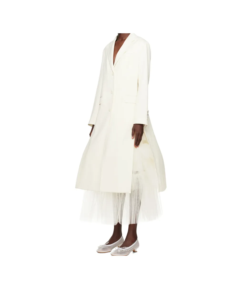 Cut-Out Bow Detail Coat