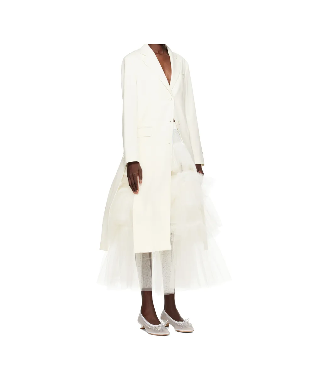 Cut-Out Bow Detail Coat