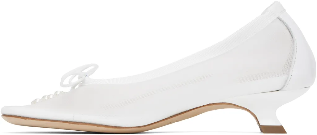Embellished Flower Ballerina Pumps