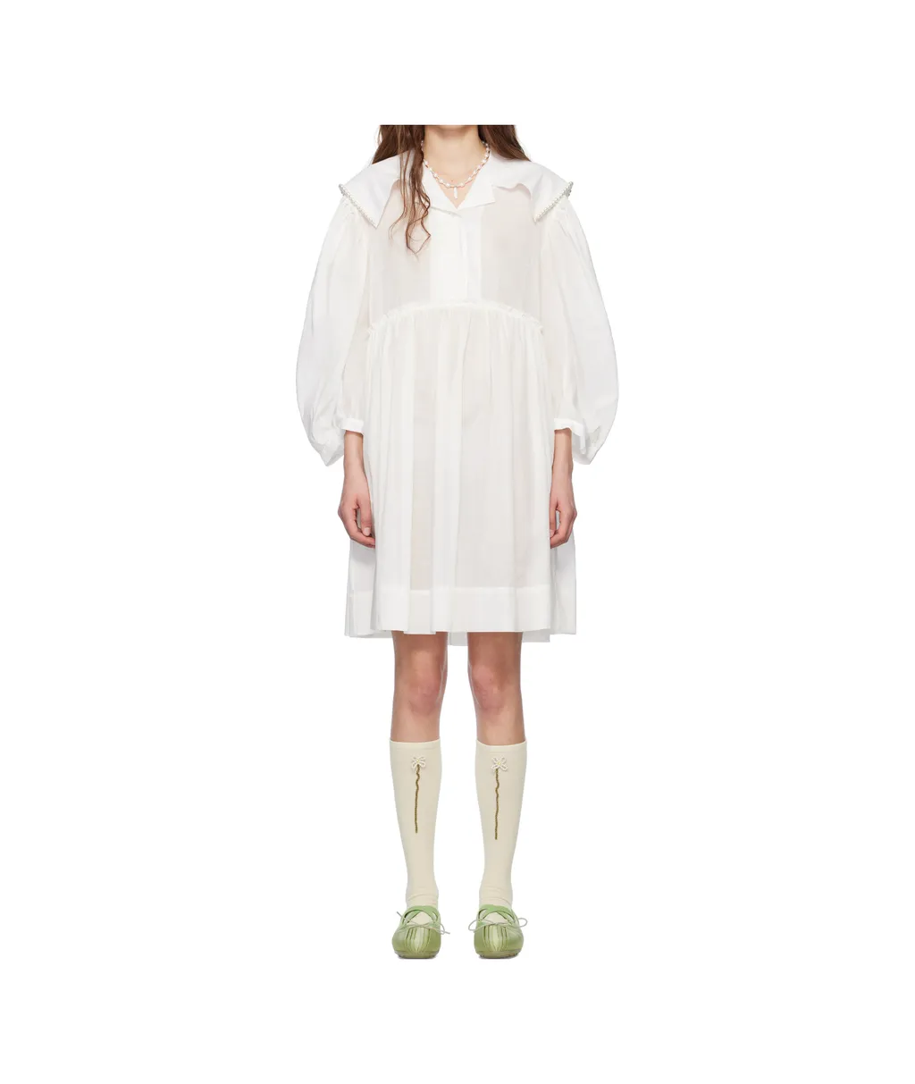 Beaded Sailor Blouse Mini Dress