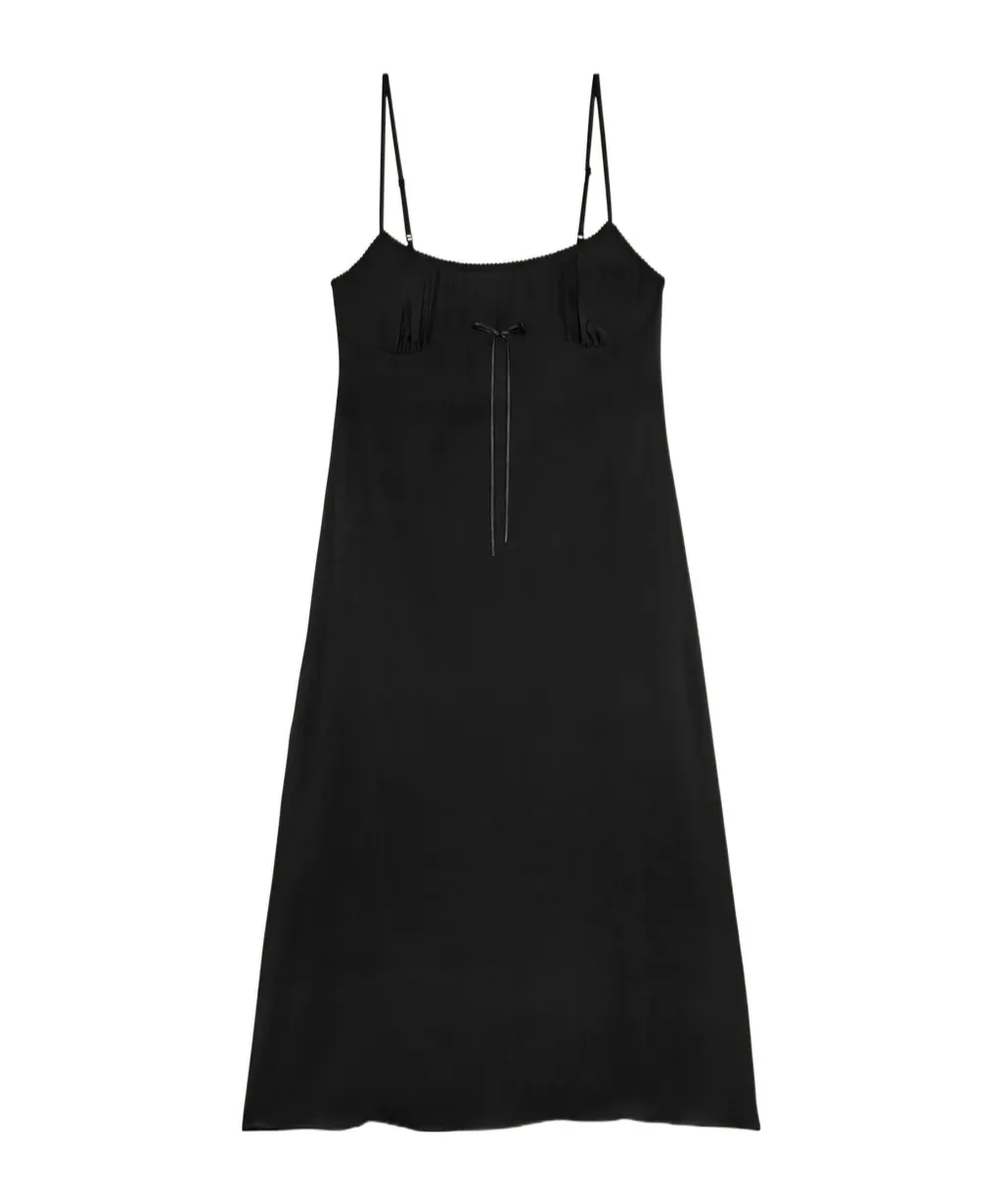 Bow Slip Midi Dress