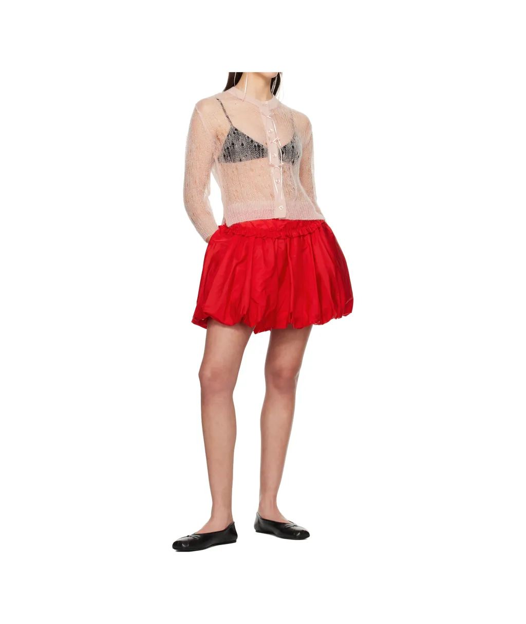 Pleated Detail Mini Skirt