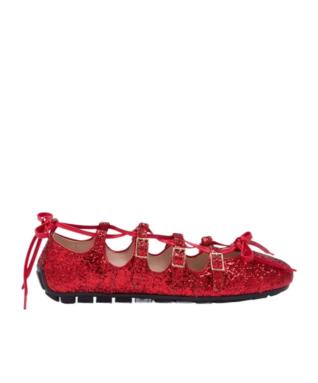 Lace-Up Ballet Flats