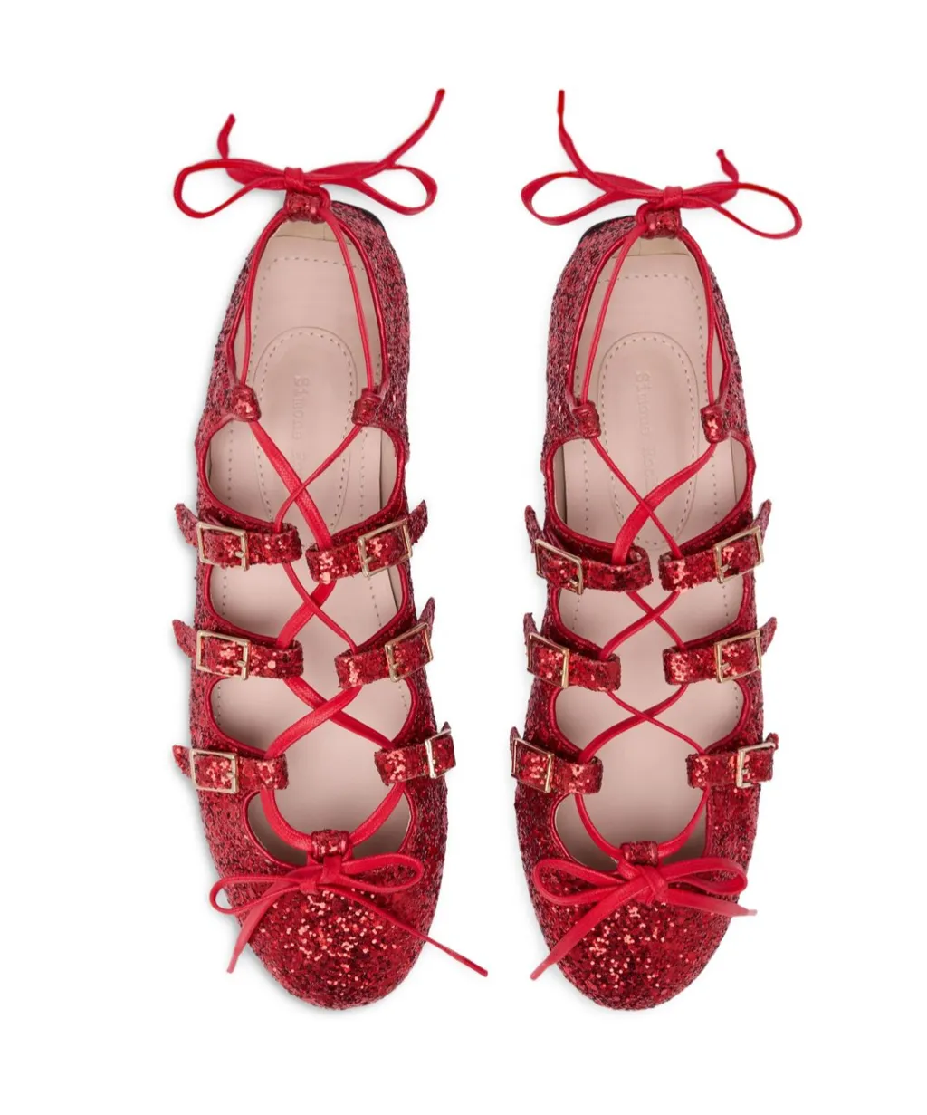 Lace-Up Ballet Flats