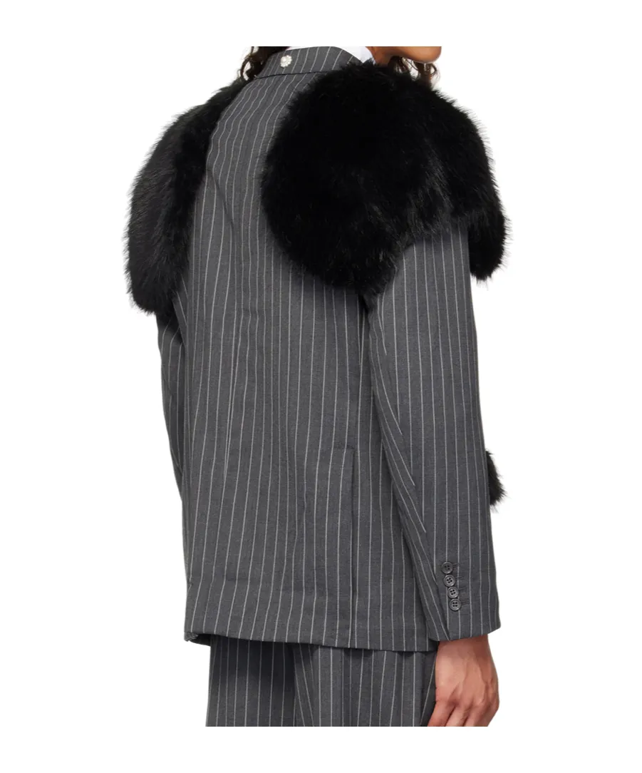 Pinstripe Classic Blazer