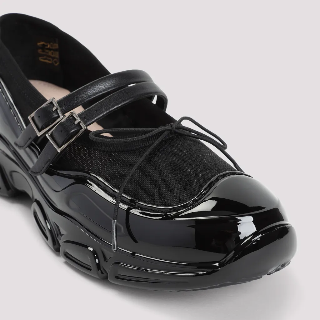 Mesh Bow Tracker Ballerina Shoes
