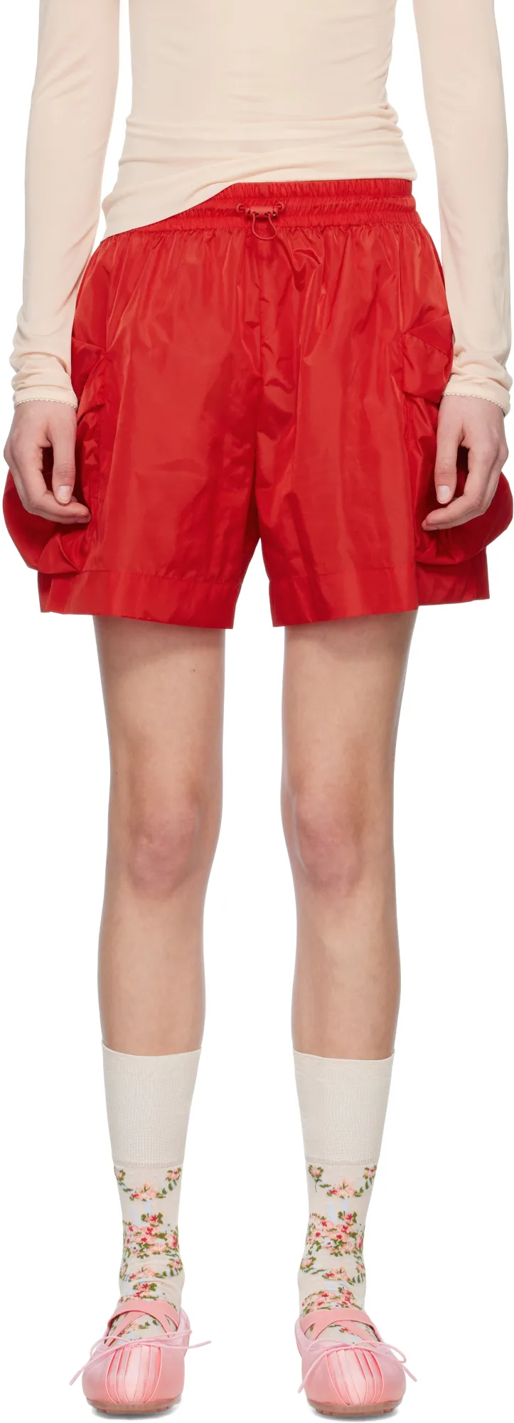 Cargo Pocket Flare Shorts