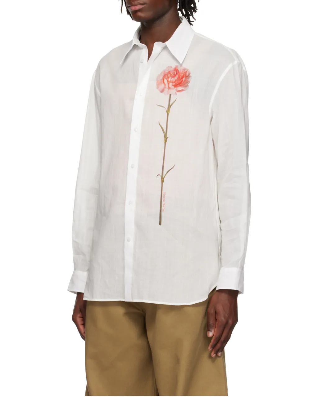 Carnation-Print Shirt